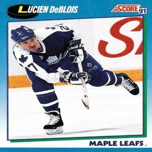 Lucien DeBlois (Toronto Maple Leafs) 1991 Score '91 NHL Hockey Card - Number 395
